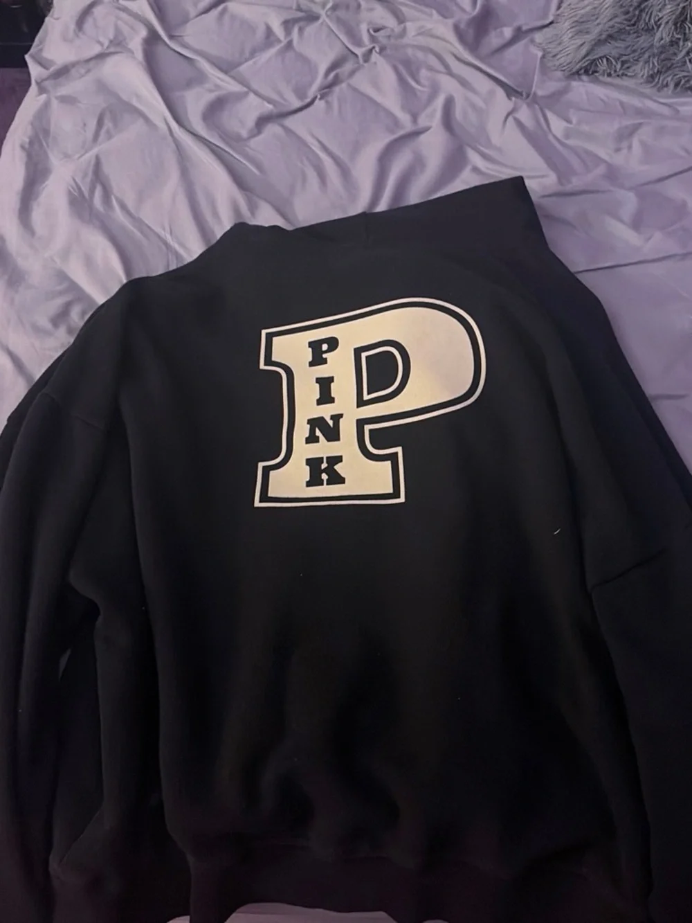 PINK Victoria's Secret Black Pullover Hoodie
